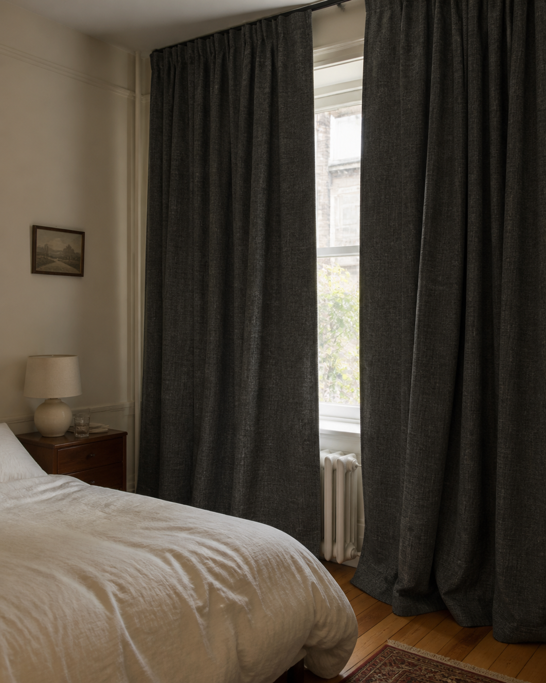 Custom After Dark Textured 80% Blackout Curtains / Drapes