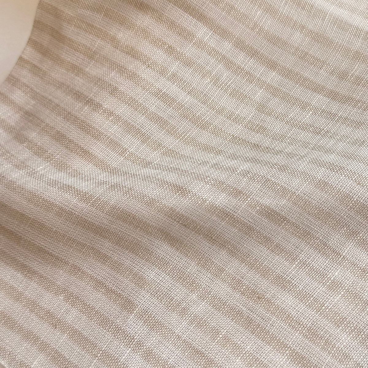 Coastal – Custom Striped 100% French Linen Sheer Curtains & Drapes