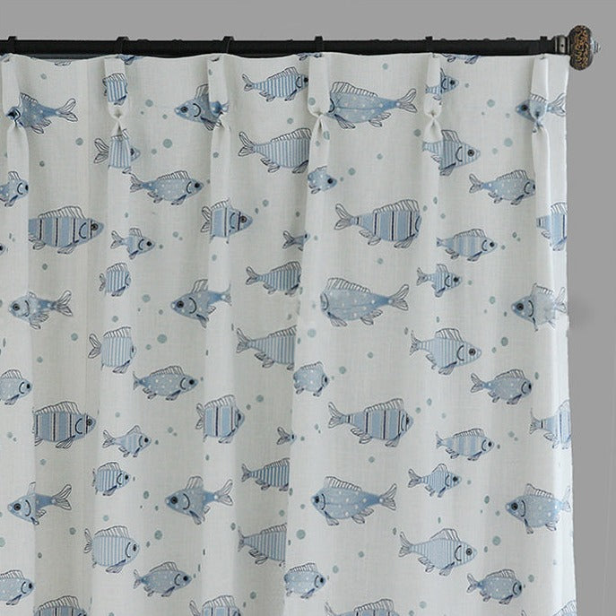 Custom Nemo Kids Embroidered Room Darkening Curtains / Drapes | MIFU Decor