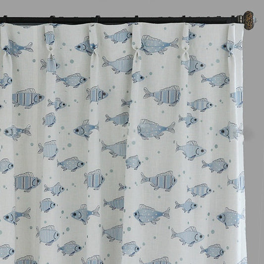Custom Nemo Kids Embroidered Room Darkening Curtains / Drapes | MIFU Decor