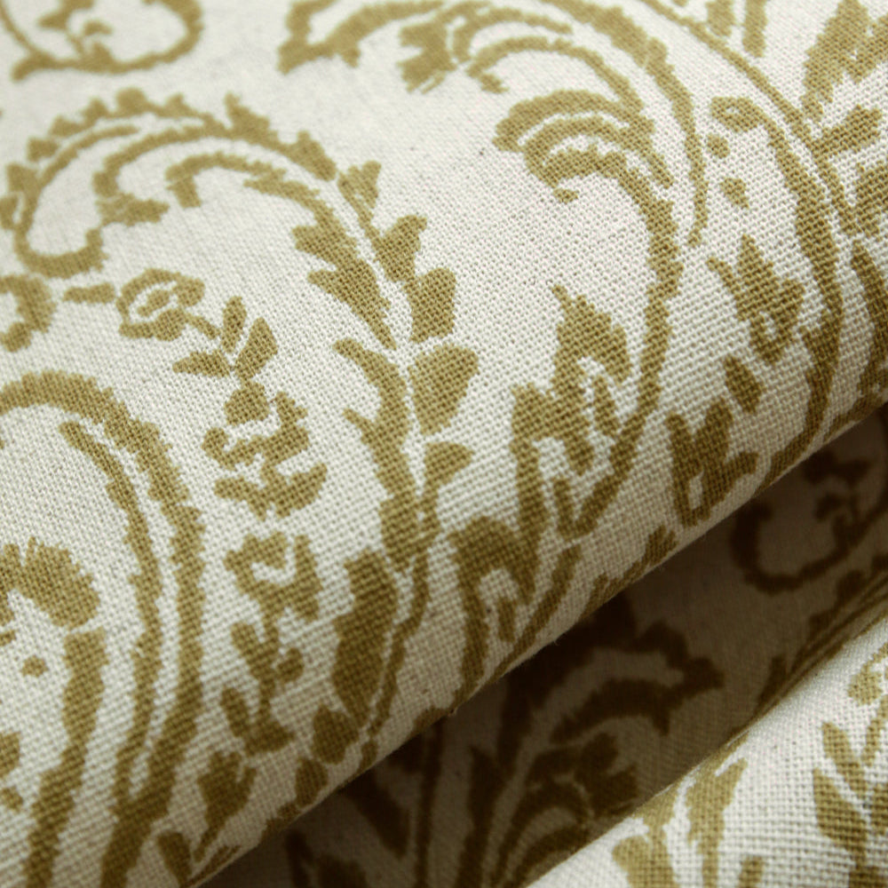 Custom Damask Cotton-Linen Floral Print Roman Shades | MIFU Decor