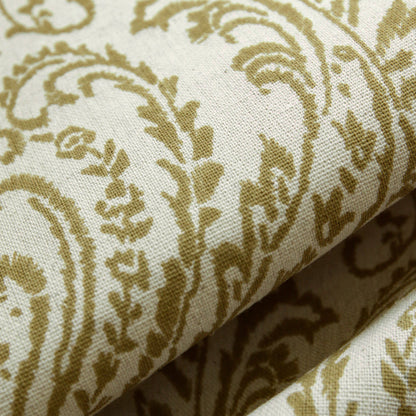 Custom Damask Cotton-Linen Floral Print Roman Shades | MIFU Decor