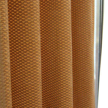 Custom Beth Textured Yellow Jacquard Room Darkening Curtains / Drapes | MIFU Decor
