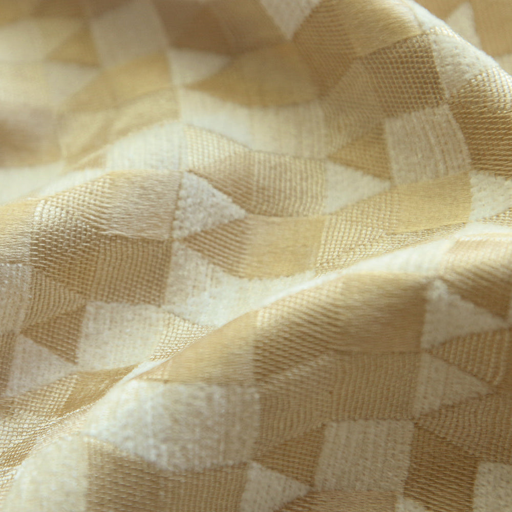 Custom Prism Geometric Jacquard Roman Shades | MIFU Decor