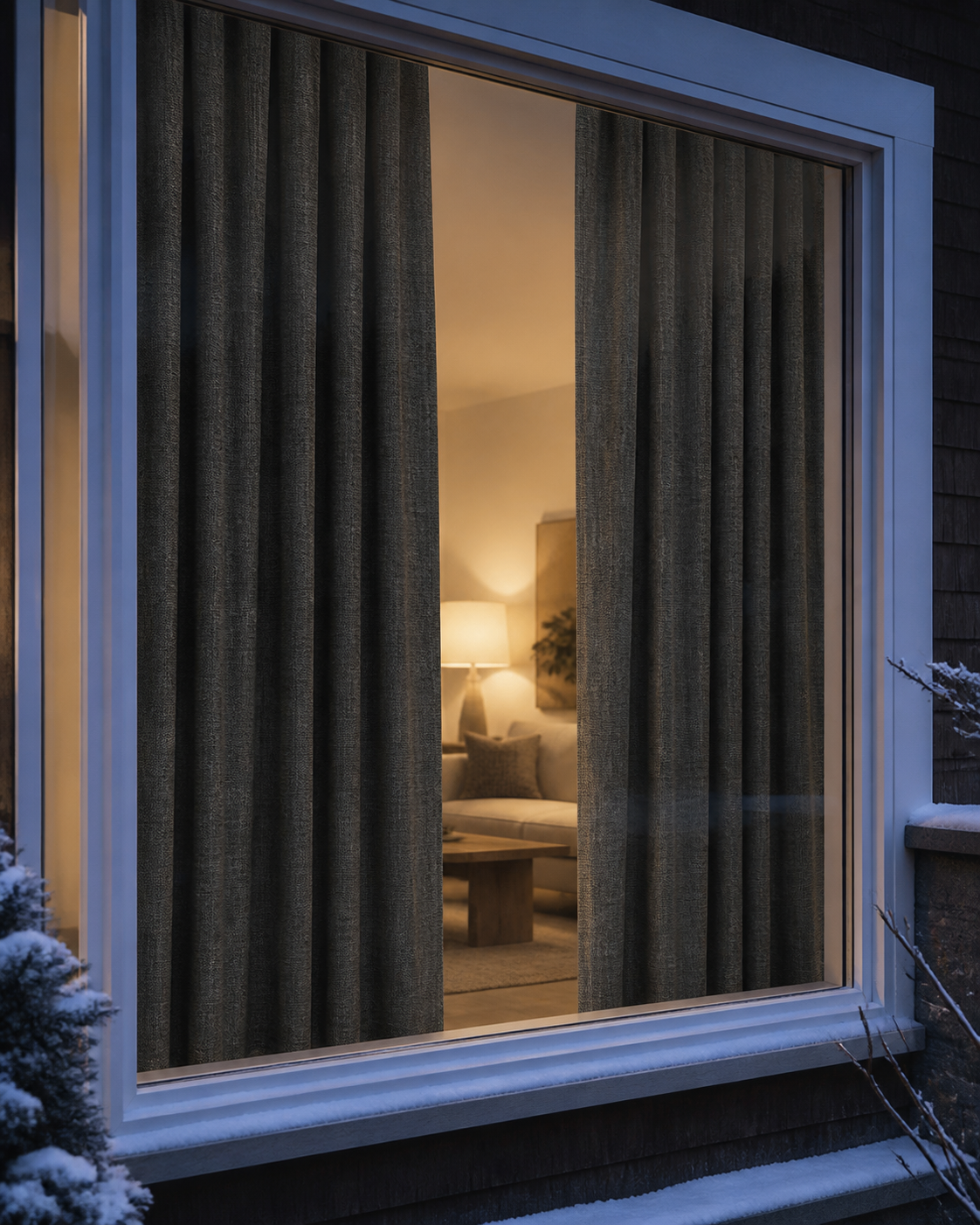 Custom After Dark Textured 80% Blackout Curtains / Drapes