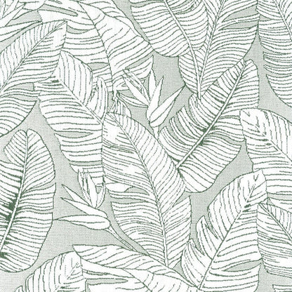 Custom Jungle Floral Jacquard Room Darkening Curtains / Drapes | MIFU Decor