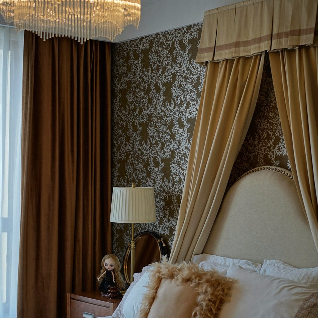 Custom Margaret Velvet Room Darkening Curtains / Drapes | MIFU Decor