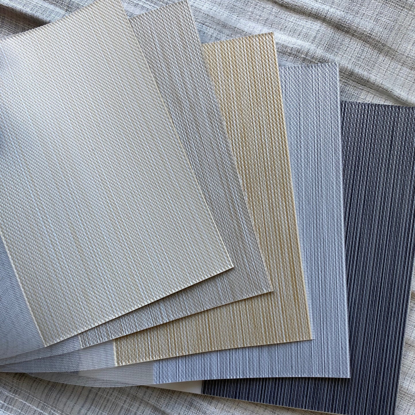 Custom Designer Textured Room Darkening Zebra Blinds / Dual Sheer Shades | MIFU Decor