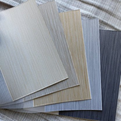 Custom Designer Textured Room Darkening Zebra Blinds / Dual Sheer Shades | MIFU Decor