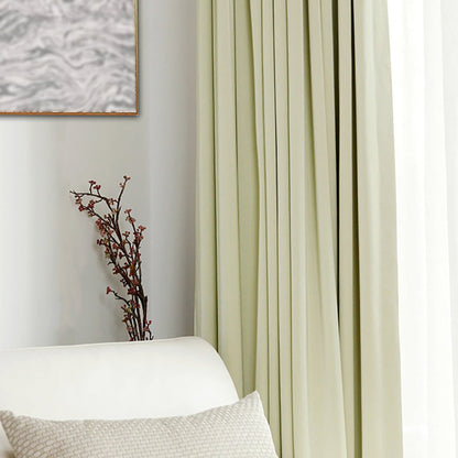 Custom Grace Lustrous Solid Yarn-dyed Curtains / Drapes | MIFU Decor