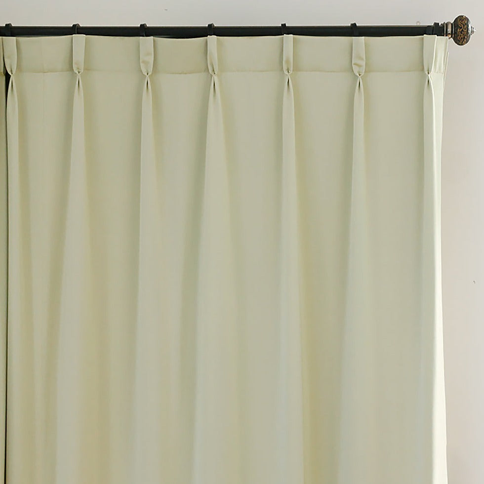 Custom Grace Lustrous Solid Yarn-dyed Curtains / Drapes | MIFU Decor