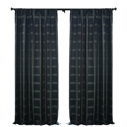 Opera Geometric Yarn-dyed Room Darkening Drapes/Curtains