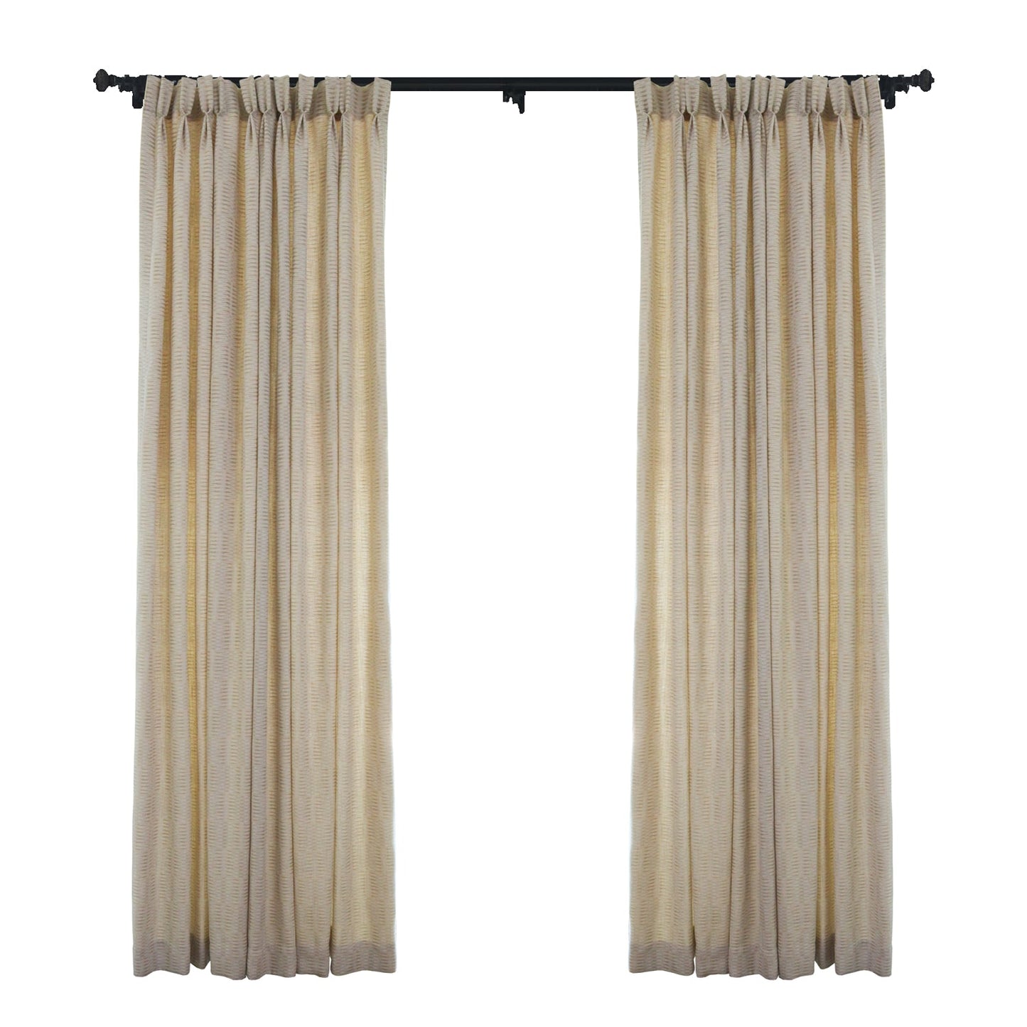 Custom Soluna Jacquard Room Darkening Curtains / Drapes | MIFU Decor