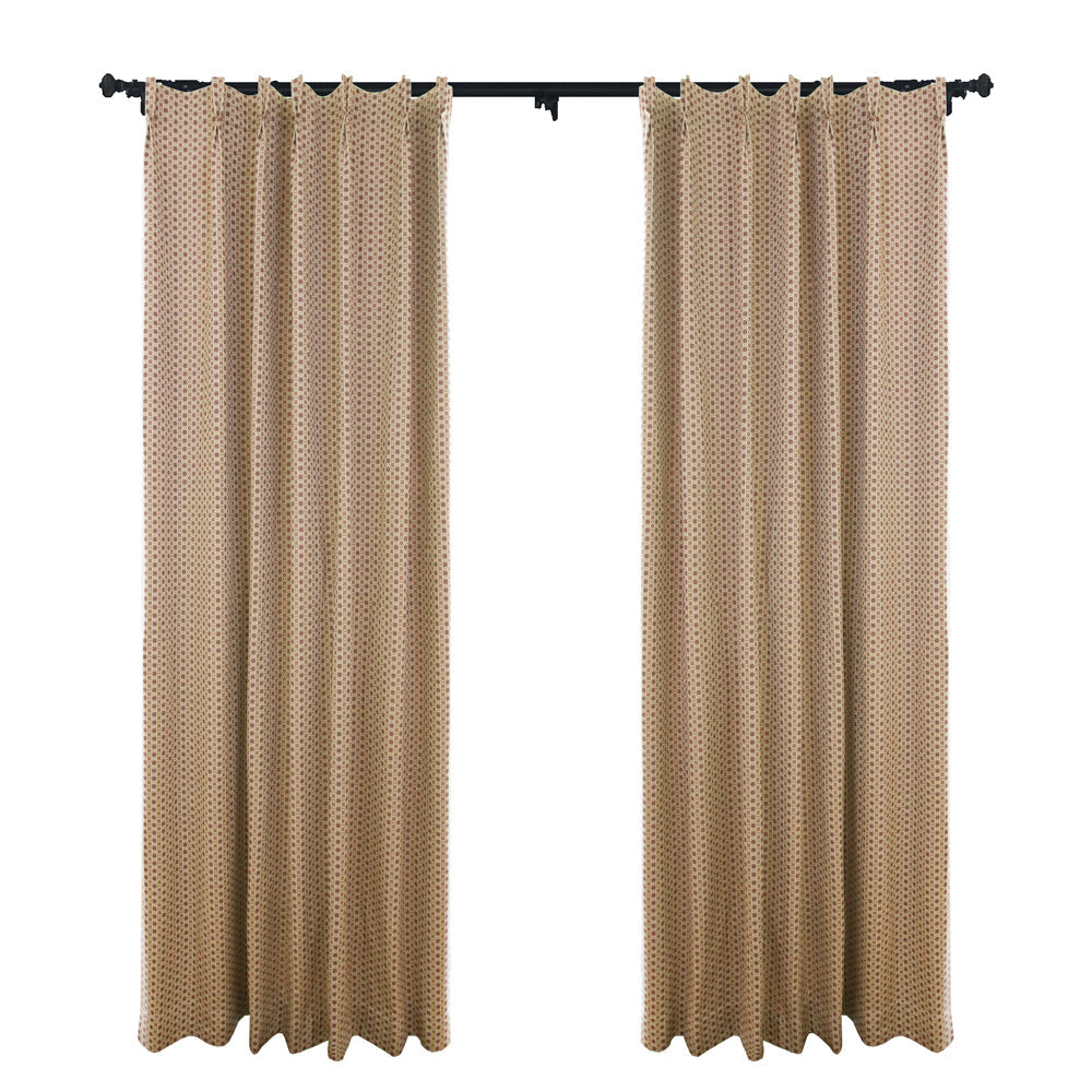 Custom Idyllist 100% Organic Cotton Floral Room Darkening Curtains / Drapes | MIFU Decor