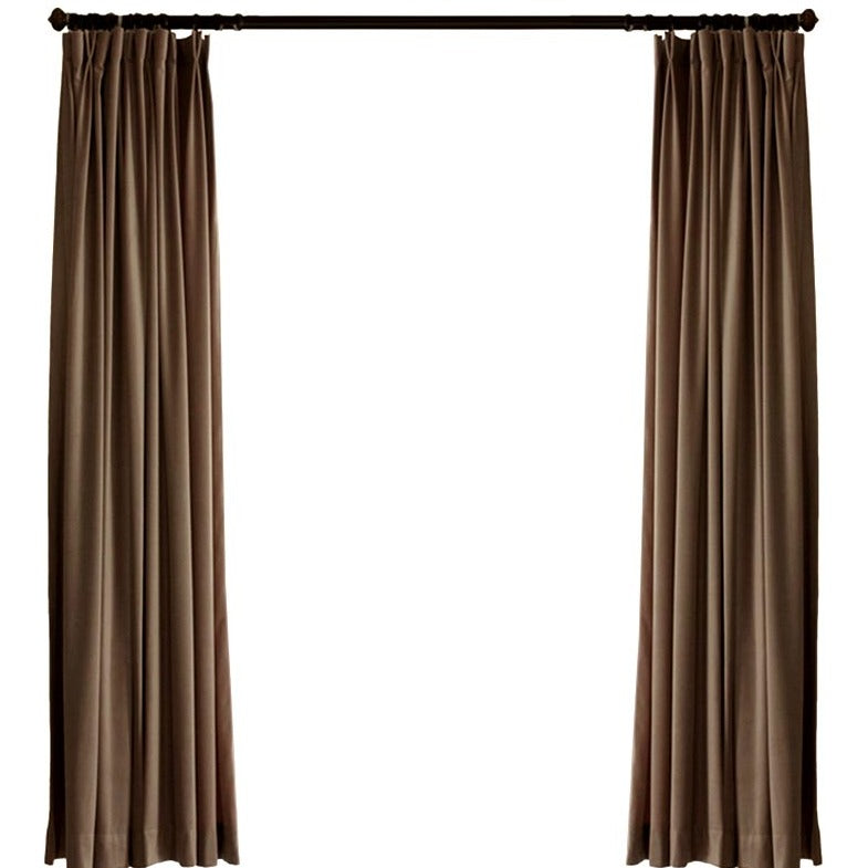 Custom Margaret Velvet Room Darkening Curtains / Drapes | MIFU Decor