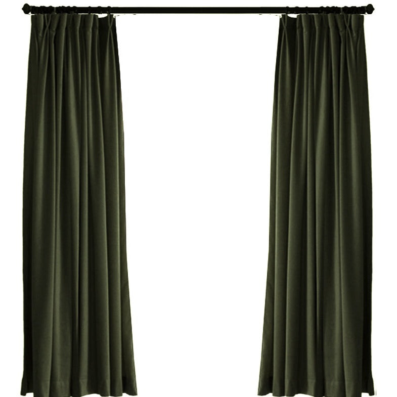 Custom Margaret Velvet Room Darkening Curtains / Drapes | MIFU Decor