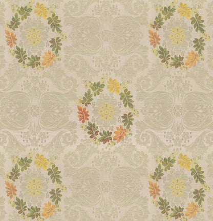 Custom Wreath Floral Jacquard Room Darkening Curtains / Drapes | MIFU Decor