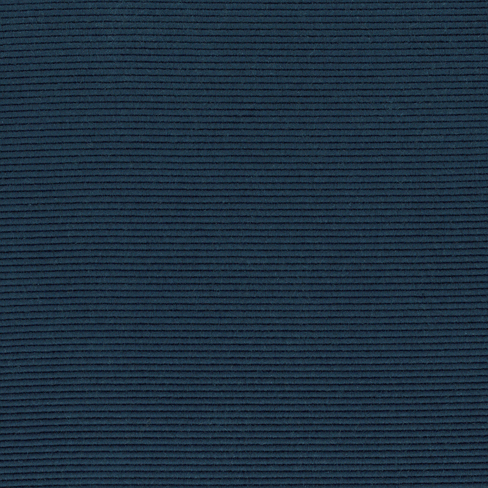 Custom Marine Navy Blue Textured Horizontal Stripe Roman Shades | MIFU Decor
