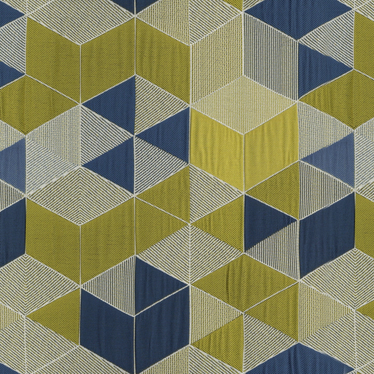 Custom Lemon Geometric Jacquard Roman Shades | MIFU Decor