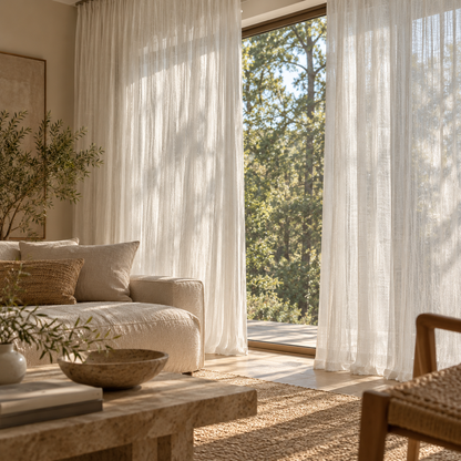 Serein – Custom Shimmer Textured Sheer Curtains & Drapes