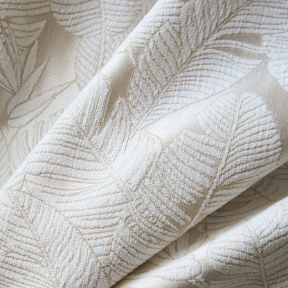 Custom Jungle Floral Jacquard Room Darkening Curtains / Drapes | MIFU Decor