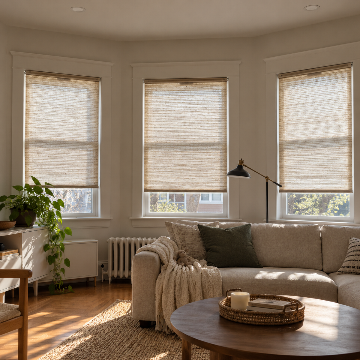 Sora – Custom Natural Woven Shades
