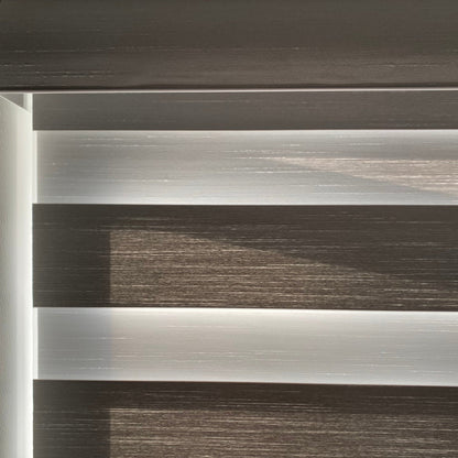 Premium Wool-Textured Room Darkening Zebra Blinds/ Dual Sheer Shades | MIFU Decor
