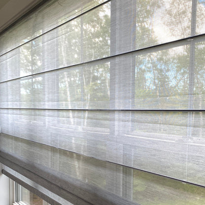 Custom Textured Sheer Light Filtering Roman Shades | MIFU Decor