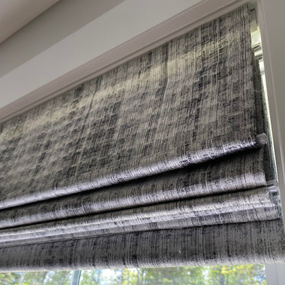 Custom Premium Textured Room Darkening Roman Shades | MIFU Decor