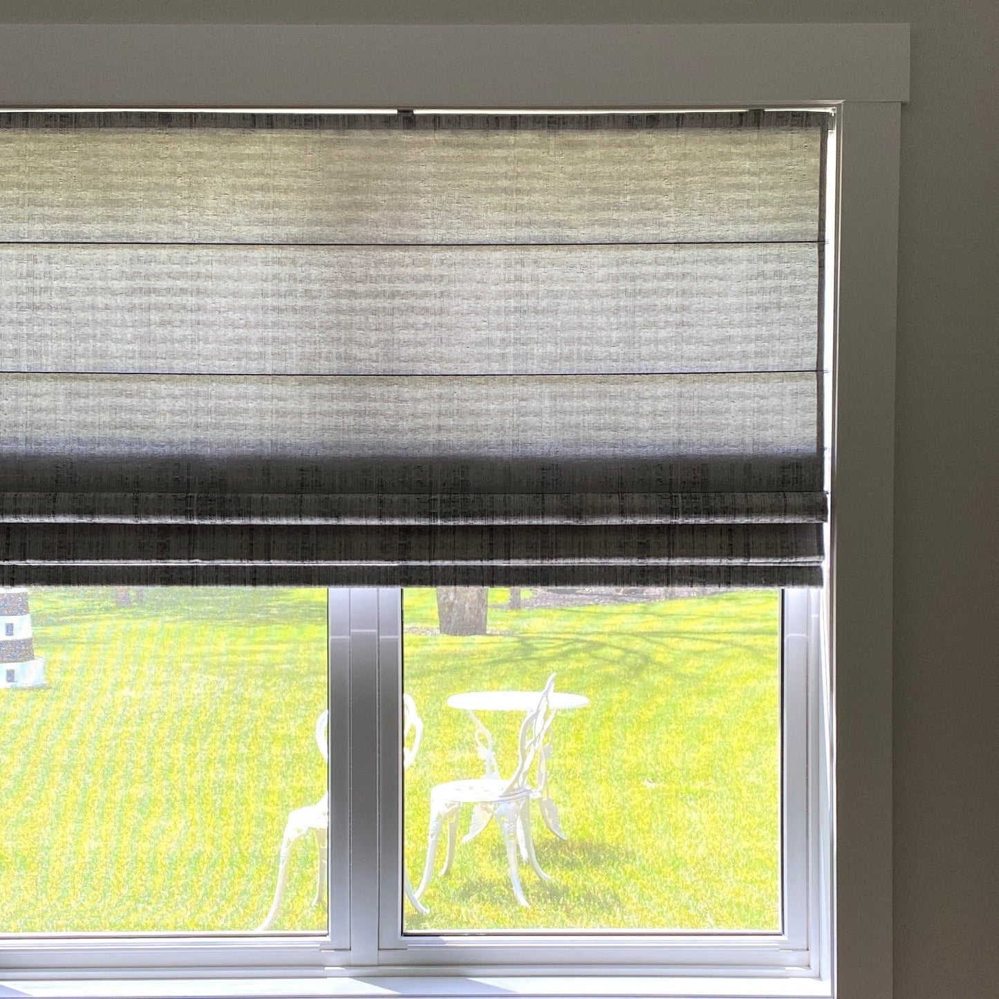 Custom Premium Textured Room Darkening Roman Shades | MIFU Decor