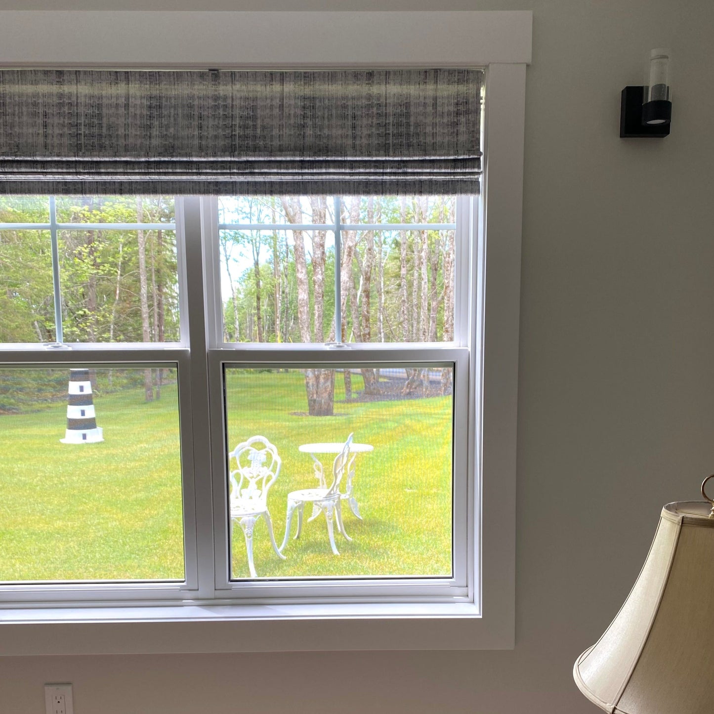 Custom Premium Textured Room Darkening Roman Shades | MIFU Decor