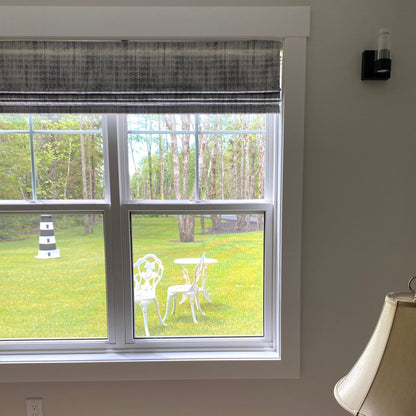 Custom Premium Textured Room Darkening Roman Shades | MIFU Decor