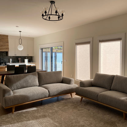 Designer Textured Light Filtering Roller Shades / Blinds | MIFU Decor