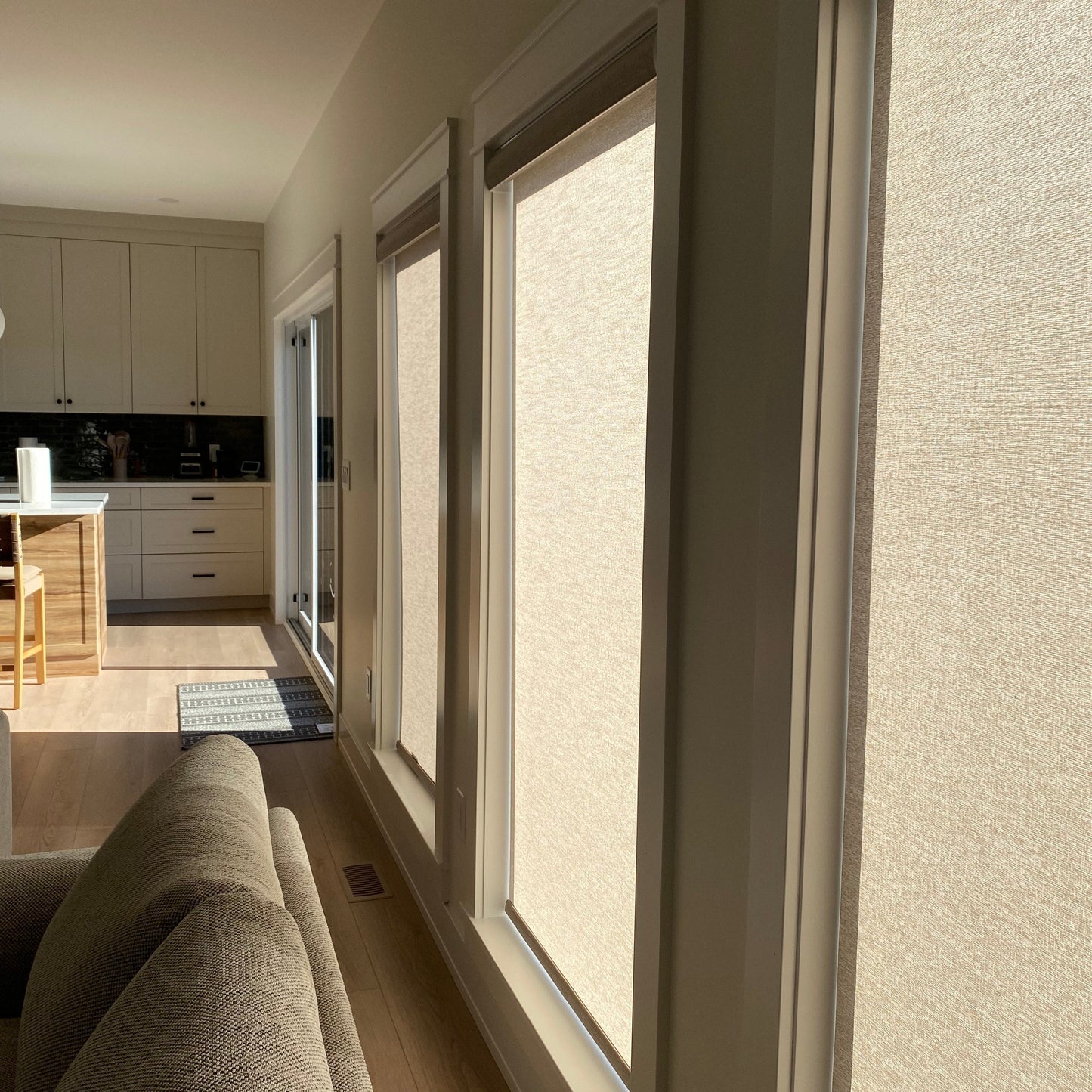 Designer Textured Light Filtering Roller Shades / Blinds | MIFU Decor