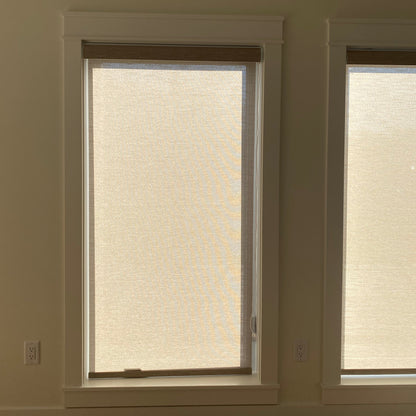 Designer Textured Light Filtering Roller Shades / Blinds | MIFU Decor