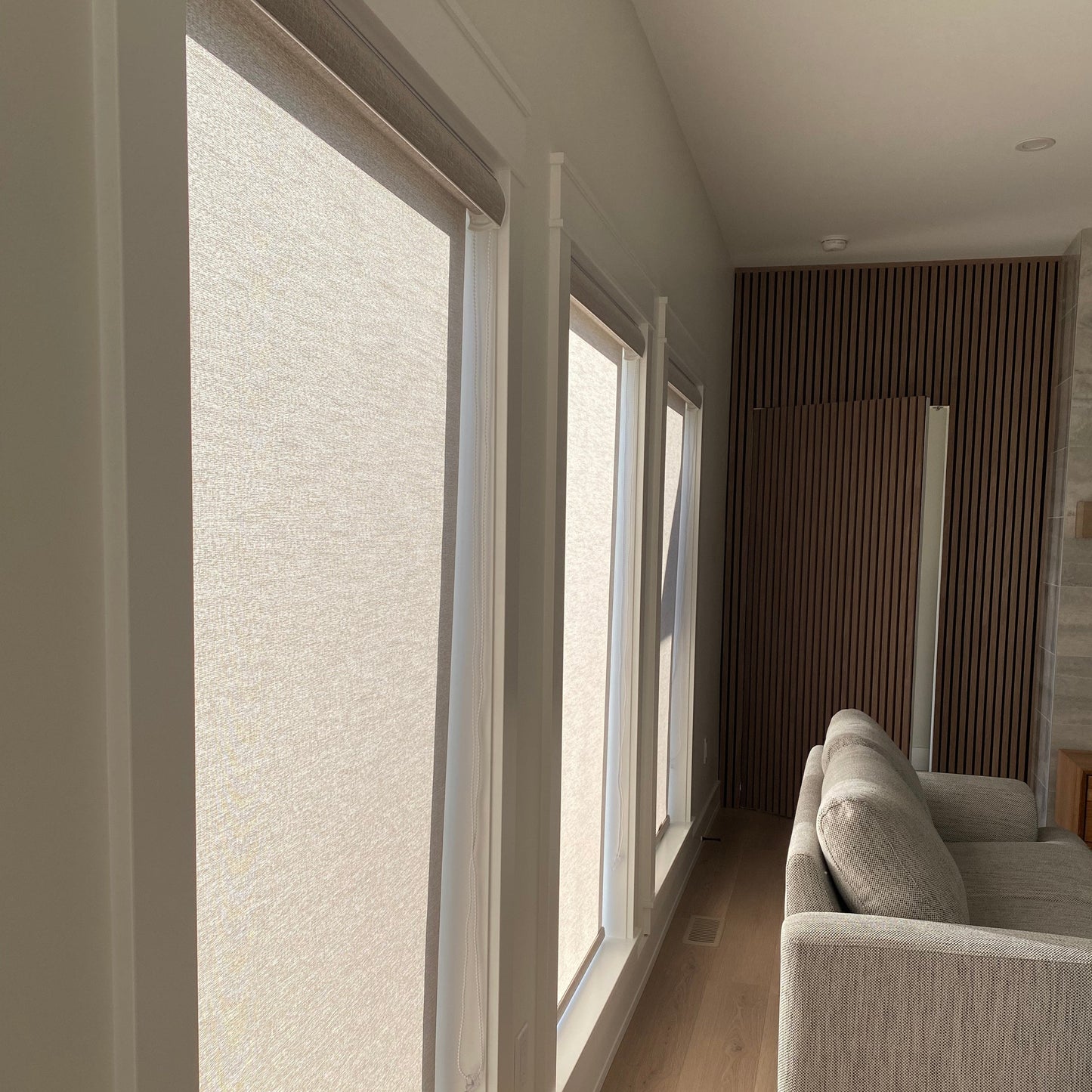 Designer Textured Light Filtering Roller Shades / Blinds | MIFU Decor