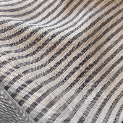Coastal – Custom Striped 100% French Linen Sheer Curtains & Drapes