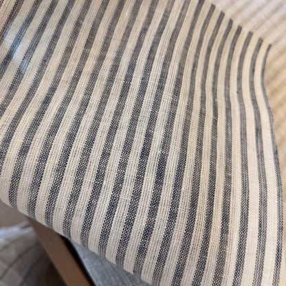 Coastal – Custom Striped 100% French Linen Sheer Curtains & Drapes