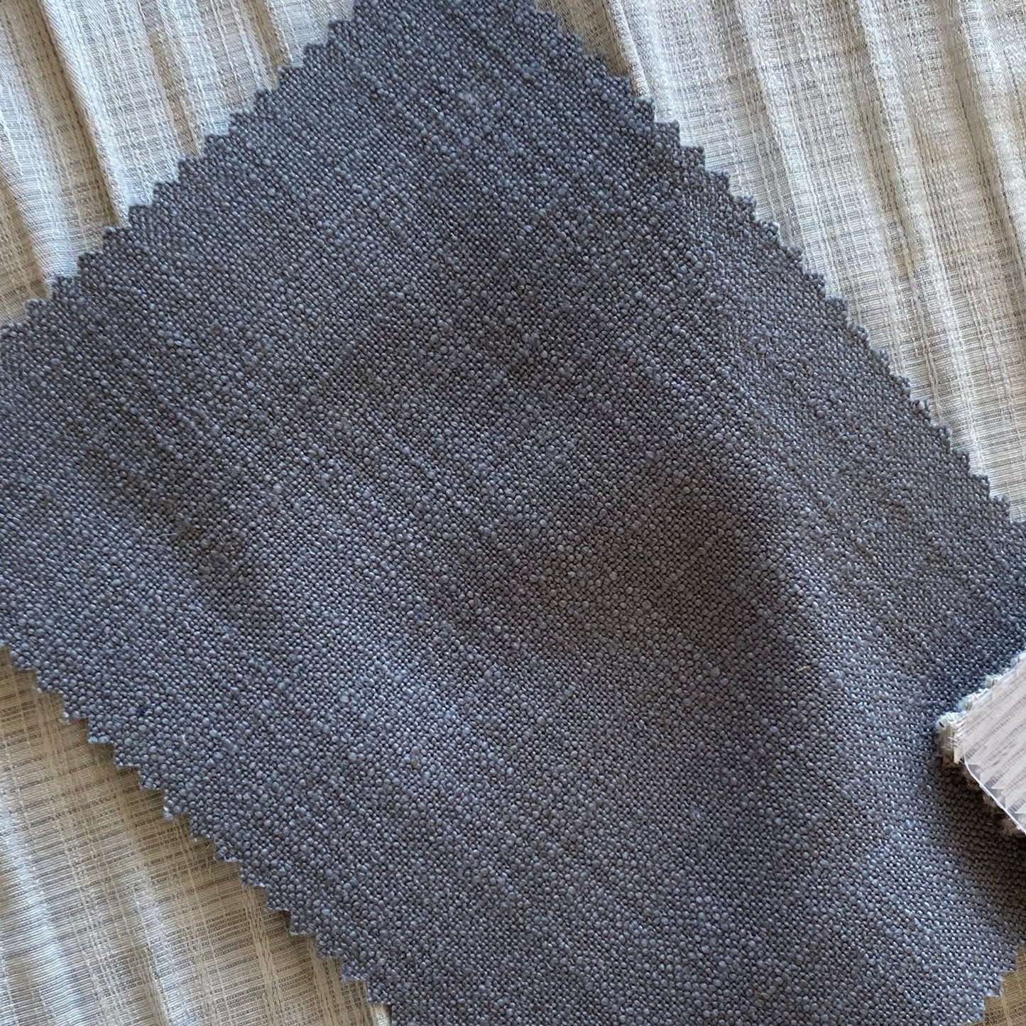 Custom Linen Textured Light Filtering Roman Shades | MIFU Decor