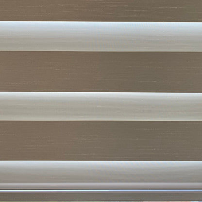 Premium Wool-Textured Room Darkening Zebra Blinds/ Dual Sheer Shades | MIFU Decor