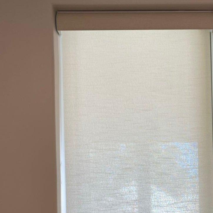 Designer Textured Light Filtering Roller Shades / Blinds | MIFU Decor