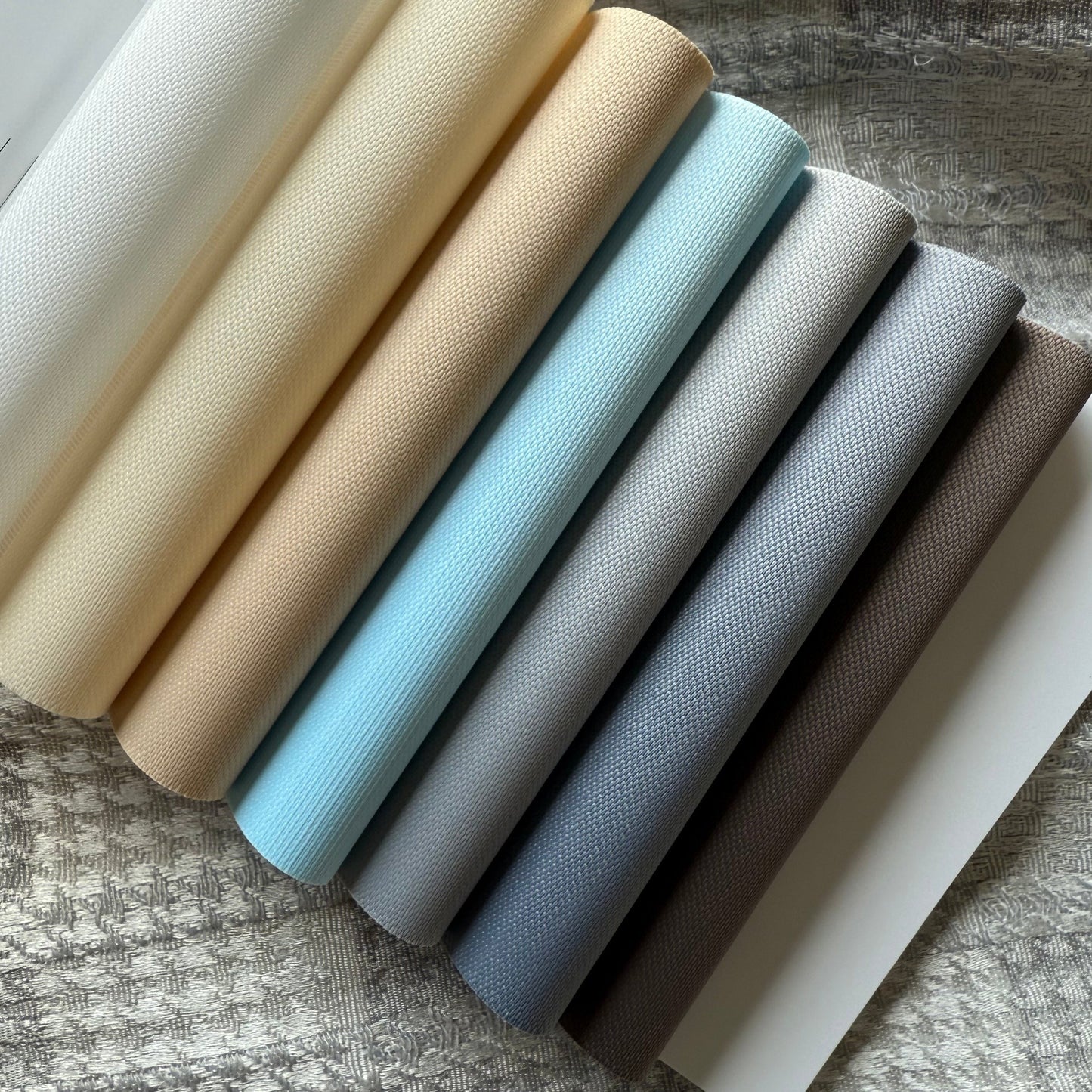 Custom Shiny Solid Light Filtering Zebra Blinds / Dual Sheer Shades | MIFU Decor