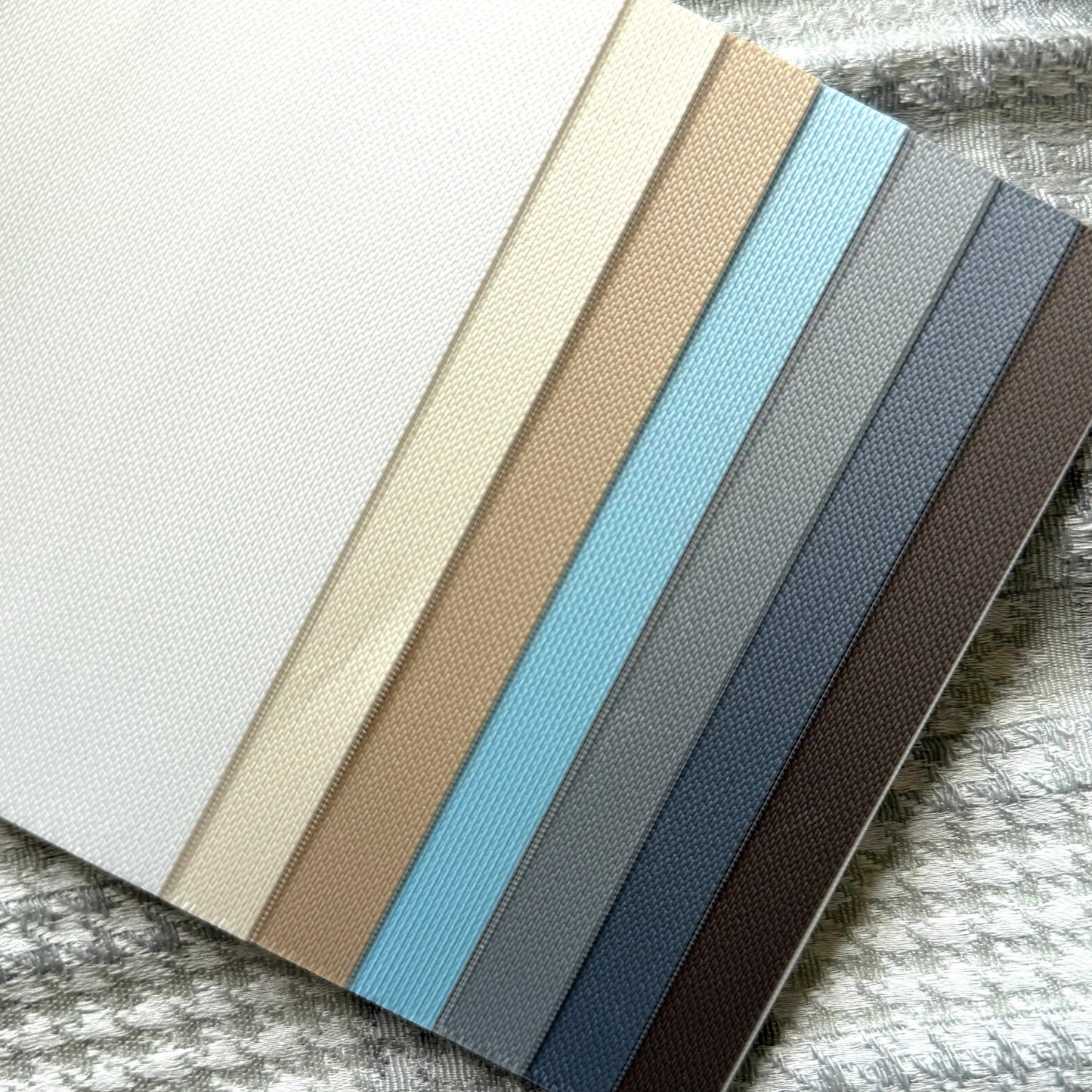 Custom Shiny Solid Light Filtering Zebra Blinds / Dual Sheer Shades | MIFU Decor