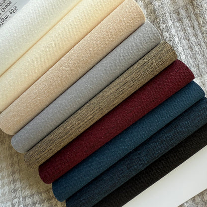 Custom Wool-Textured Light Filtering Zebra Blinds / Dual Sheer Shades | MIFU Decor