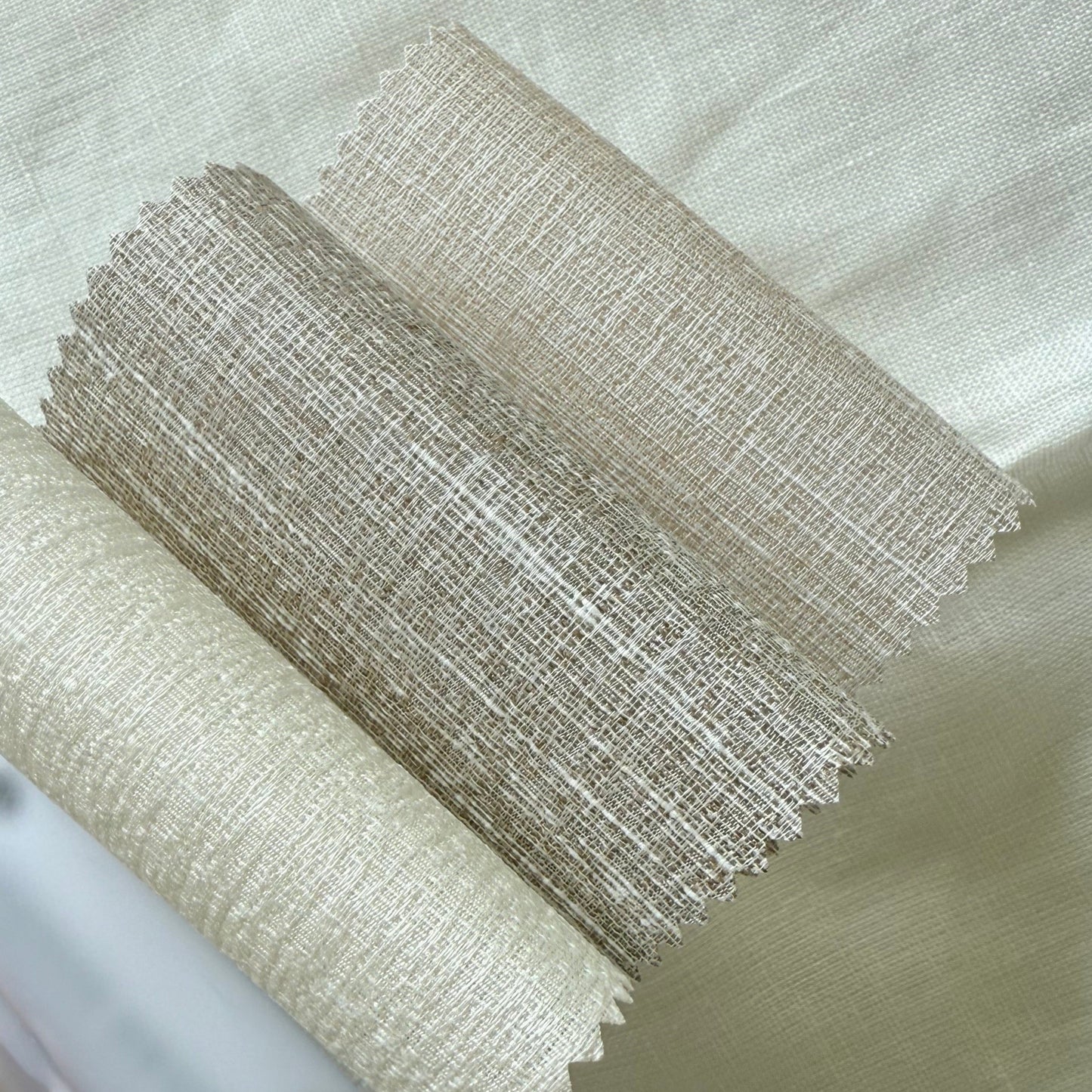 Designer Textured Light Filtering Roller Shades / Blinds | MIFU Decor