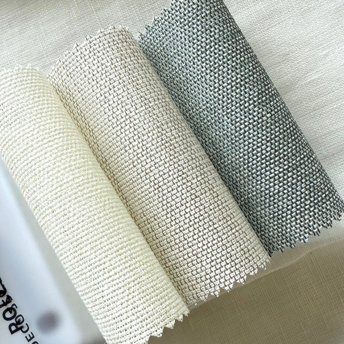 Custom Natural Woven Textured Light Filtering Roller Shades / Blinds | MIFU Decor