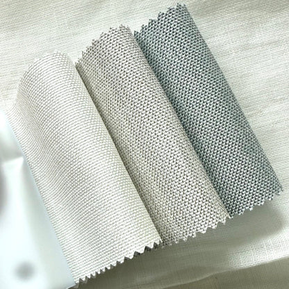 Full Blackout Woven Textured Roller Shades / Blinds | MIFU Decor