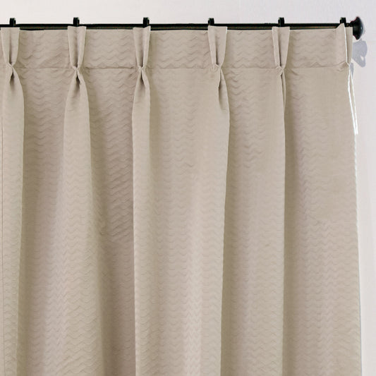 Custom Seawave Textured Light-Filtering Curtains / Drapes | MIFU Decor