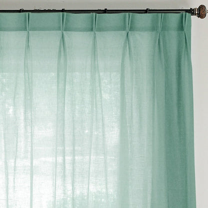 Custom Èze 100% Organic Linen Sheer Curtains / Drapes | MIFU Decor