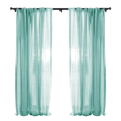 Custom Èze 100% Organic Linen Sheer Curtains / Drapes | MIFU Decor